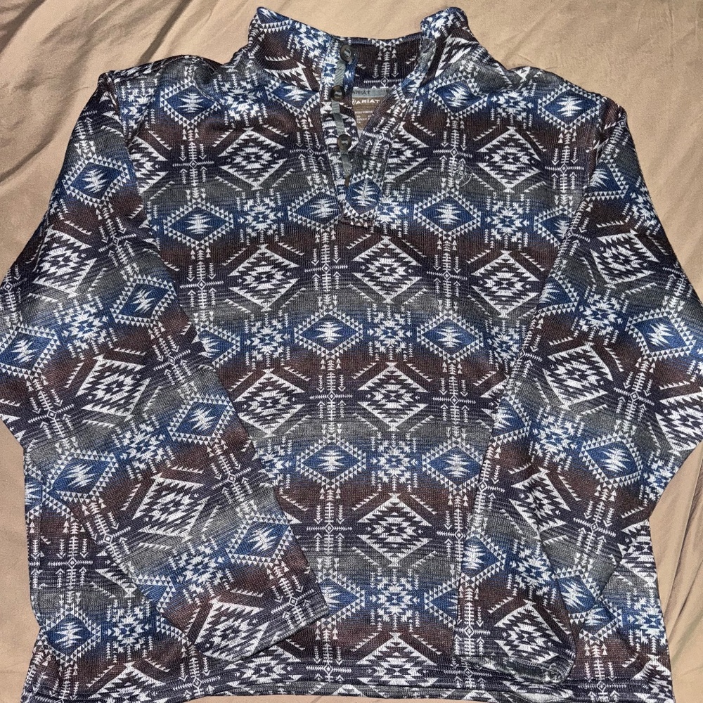 XXL Ariat Western Buttoned Pullover Sweater